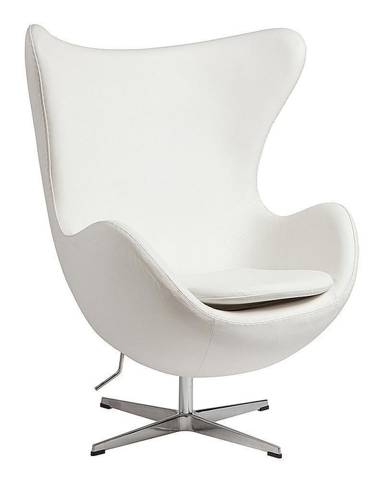 Кресло Egg Chair белого цвета - лучшие Интерьерные кресла в INMYROOM