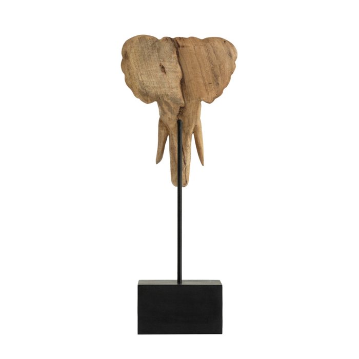 Декоративная фигура слона Шанти Чхах бежевого цвета - лучшие Фигуры и статуэтки в INMYROOM