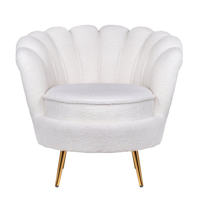 Кресло Pearl boucle светло-бежевого цвета - купить Интерьерные кресла по цене 37170.0