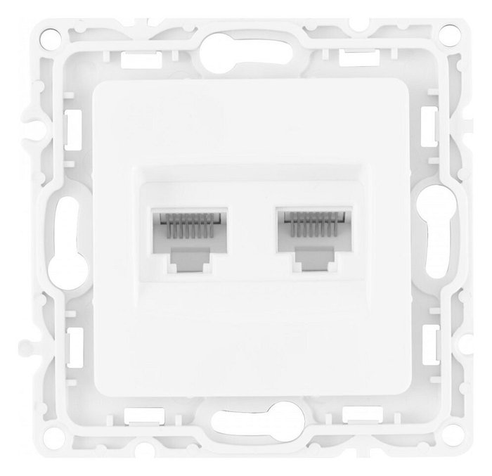 Розетка Ethernet RJ-45 без рамки 217.45-2.white - купить Розетки по цене 351.0 Розетка Ethernet RJ-45 без рамки 217.45-2.white - купить Розетки по цене 351.0