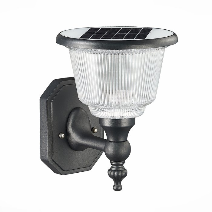 Светильник уличный настенный Solaris черного цвета - купить Настенные уличные светильники по цене 7700.0