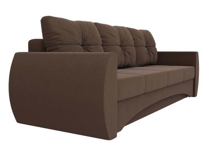 Прямой диван-кровать Сатурн коричневого цвета - лучшие Прямые диваны в INMYROOM