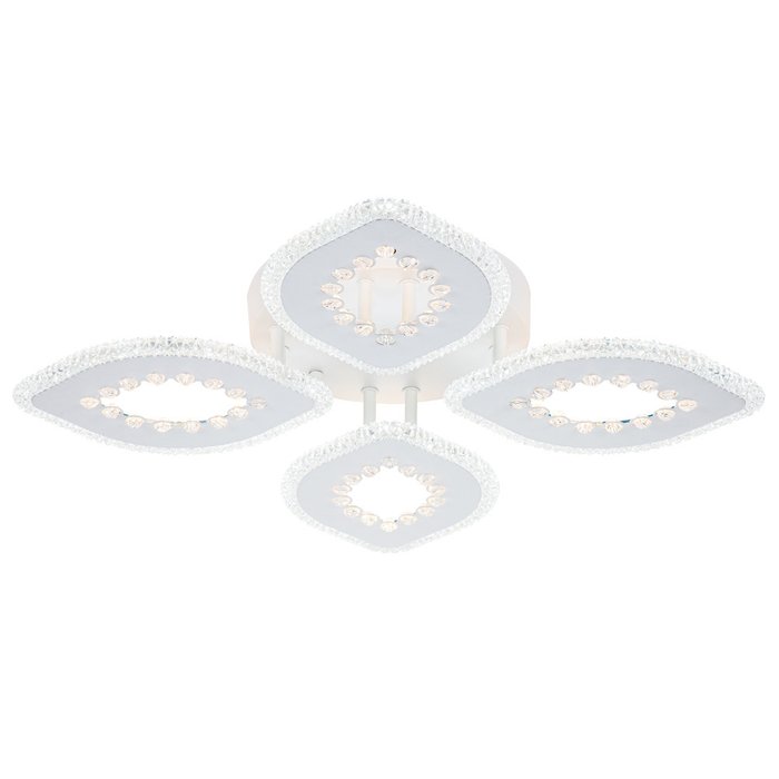 Потолочная светодиодная люстра Dew белого цвета - лучшие Потолочные люстры в INMYROOM