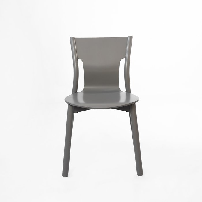 Стул Tolo серо-серебристого цвета - купить Обеденные стулья по цене 30600.0