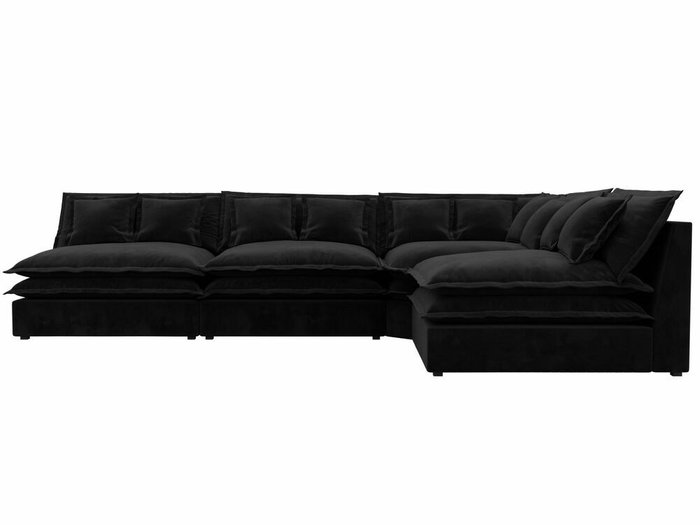 Угловой диван Лига 040 черного цвета правый угол - купить Угловые диваны по цене 94999.0