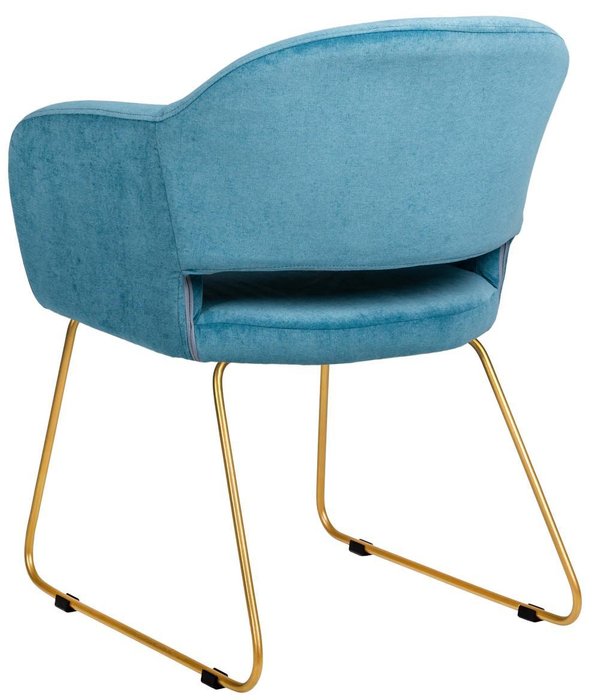 Стул с подлокотниками Oscar синего цвета - лучшие Обеденные стулья в INMYROOM