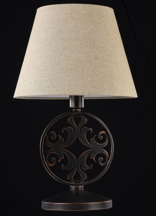 Настольная лампа Rustika с бежевым абажуром  - лучшие Настольные лампы в INMYROOM