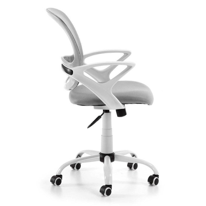 Поворотное кресло Lamberrt серо-белого цвета - купить Офисные кресла по цене 37990.0