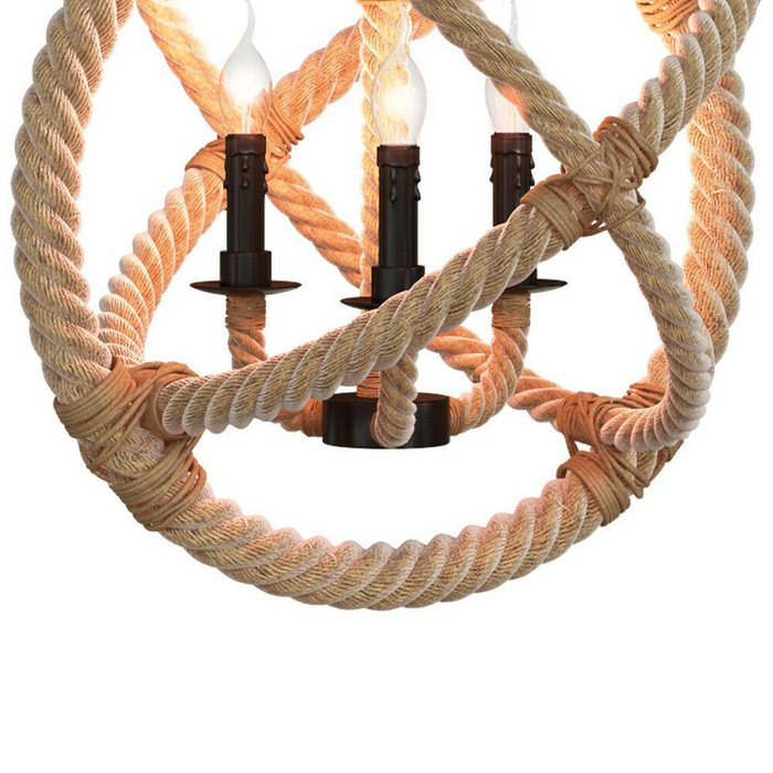 Подвесная люстра Rope бежевого цвета - лучшие Подвесные люстры в INMYROOM