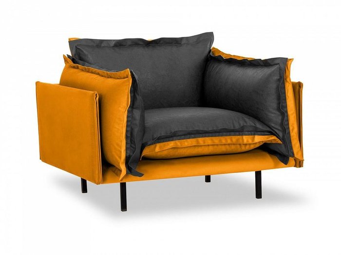Кресло Barcelona серо-желтого цвета  - купить Интерьерные кресла по цене 60390.0