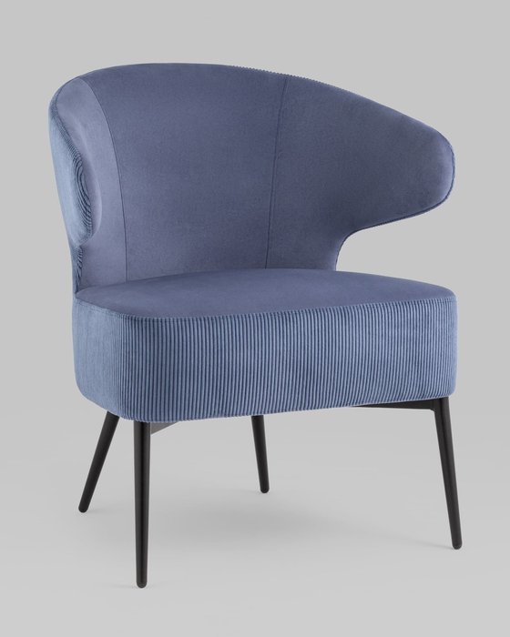 Кресло Royal Stripes синего цвета - купить Интерьерные кресла по цене 19990.0