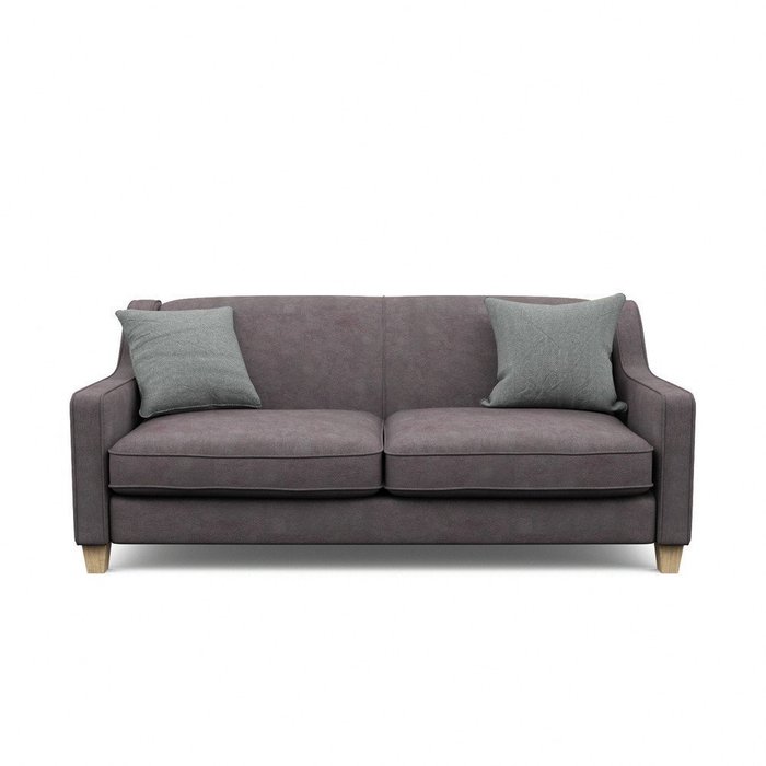 Трехместный диван-кровать Агата L коричневого цвета