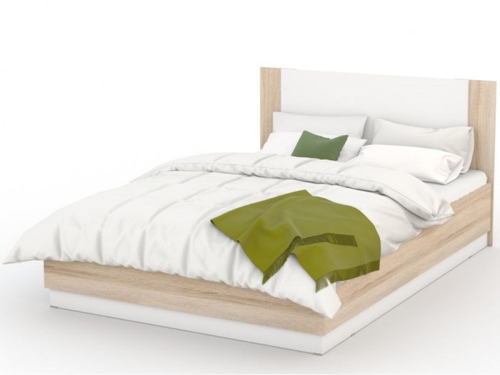 Кровать с подъемным механизмом Аврора 160х200 бежевого цвета