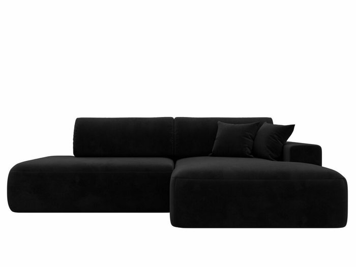 Угловой диван-кровать Лига 036 Модерн черного цвета правый угол - купить Угловые диваны по цене 87999.0