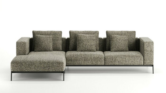 Угловой диван Loft бежевого цвета - купить Угловые диваны по цене 286000.0