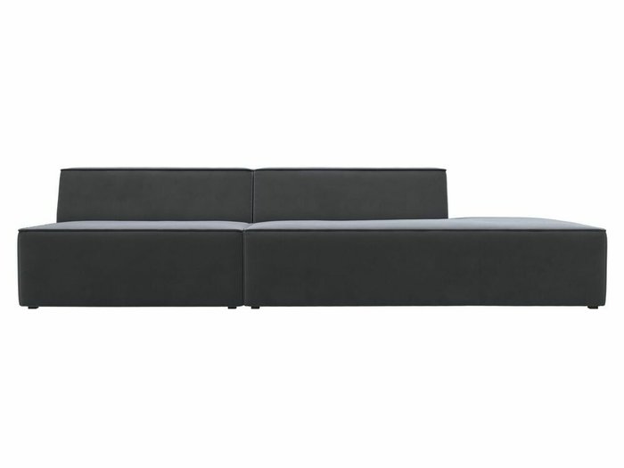 Прямой модульный диван Монс Модерн серого цвета правый - купить Прямые диваны по цене 51999.0