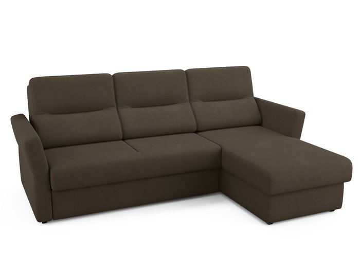 Угловой диван-кровать Sonny темно-коричневого цвета - купить Угловые диваны по цене 91800.0