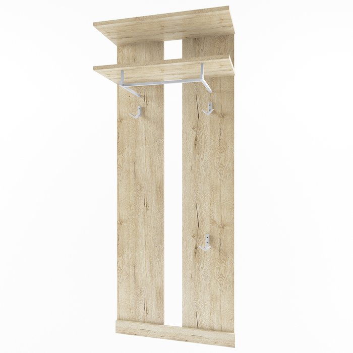 Настенная вешалка Oskar бежевого цвета Настенная вешалка Oskar бежевого цвета