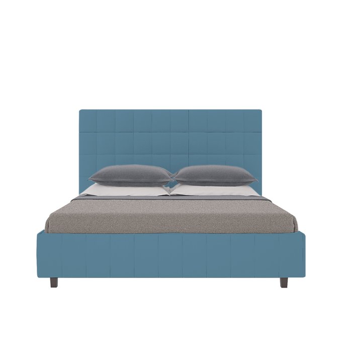 Кровать Shining Modern с обивкой цвета Морской волны 200х200  - лучшие Кровати для спальни в INMYROOM