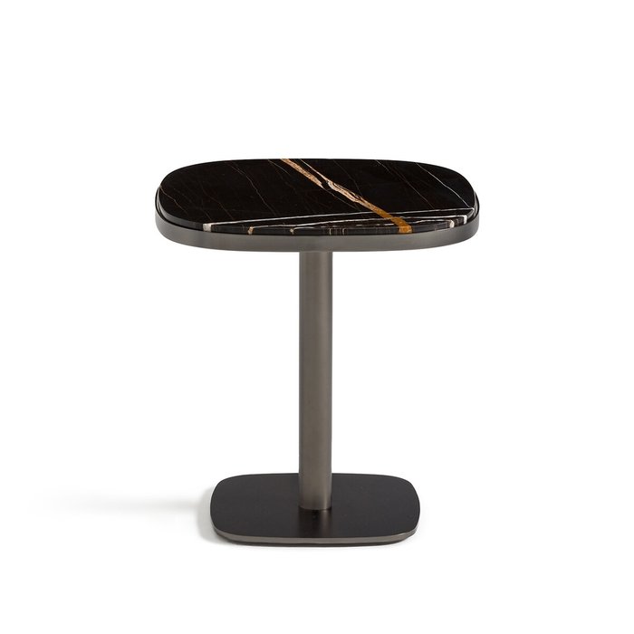 Стол на ножке из бурого мрамора Lixfeld черно-коричневого цвета - купить Журнальные столики по цене 50473.0