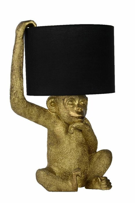 Настольная лампа Extravaganza Chimp 10502/81/30 (ткань, цвет черный) - купить Настольные лампы по цене 18380.0