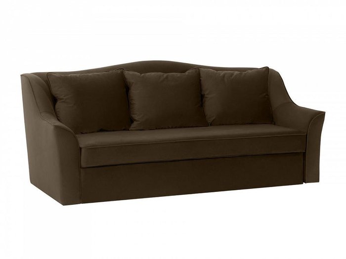 Диван-кровать Vermont темно-коричневого цвета - купить Прямые диваны по цене 76890.0