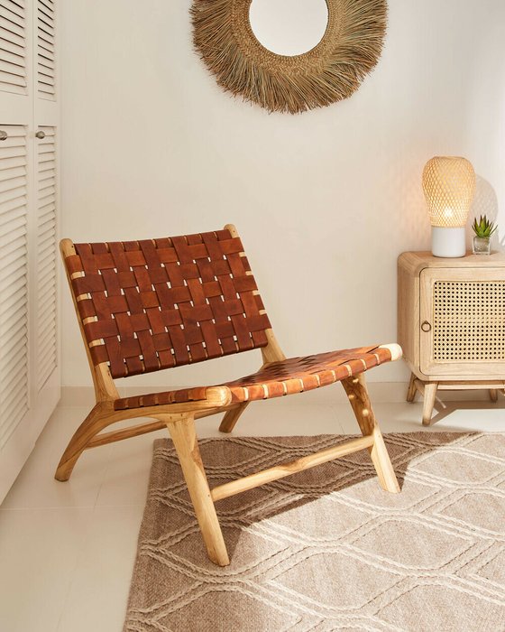 Кресло Brown Calixta коричневого цвета - купить Интерьерные кресла по цене 95990.0