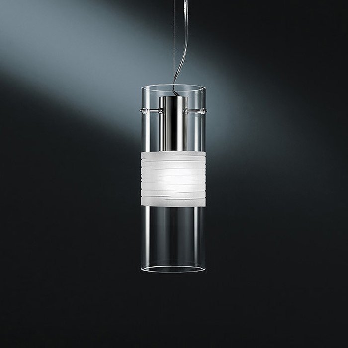 Подвесной светильник De Majo Xilo из прозрачного и матового стекла - лучшие Подвесные светильники в INMYROOM