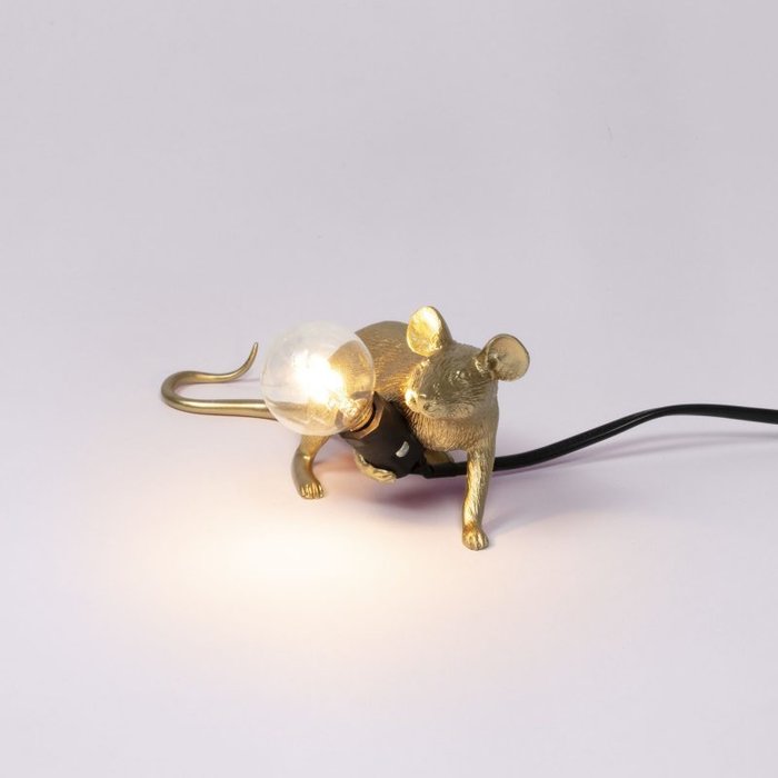 Настольная лампа Mouse Gold Lop золотого цвета - купить Настольные лампы по цене 10650.0
