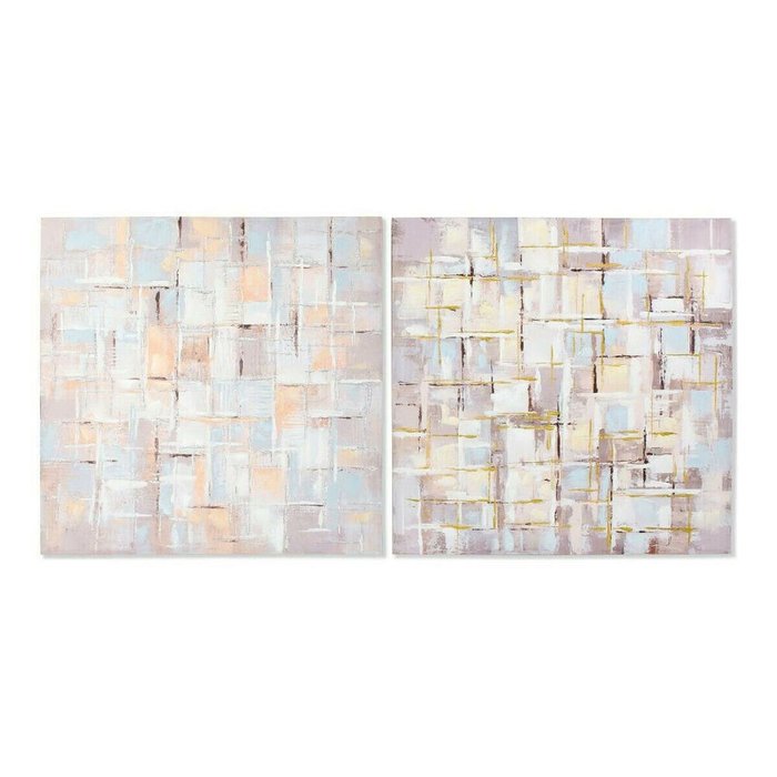 Картина Squares Абстракция 100 x 3 x 100 cm современный (2 штук)