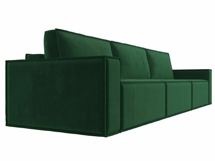 Прямой диван-кровать Куба лонг темно-зеленого цвета - лучшие Прямые диваны в INMYROOM