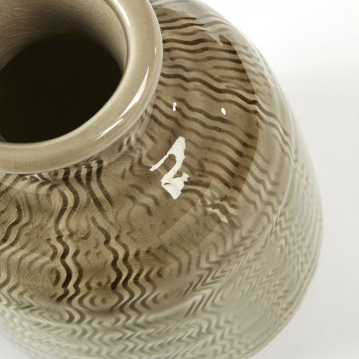 Керамическая ваза Allyson коричневого цвета - купить Вазы  по цене 4690.0