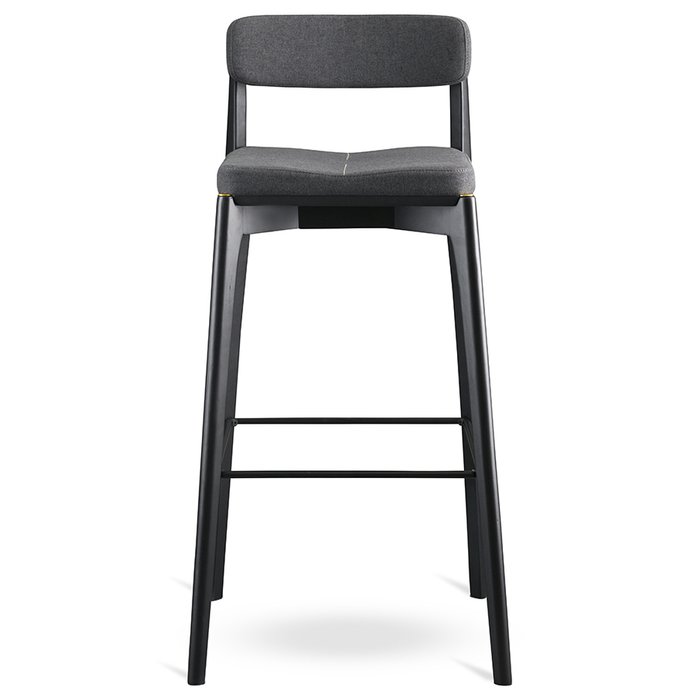 Стул барный Aska черно-серого цвета - купить Барные стулья по цене 34900.0