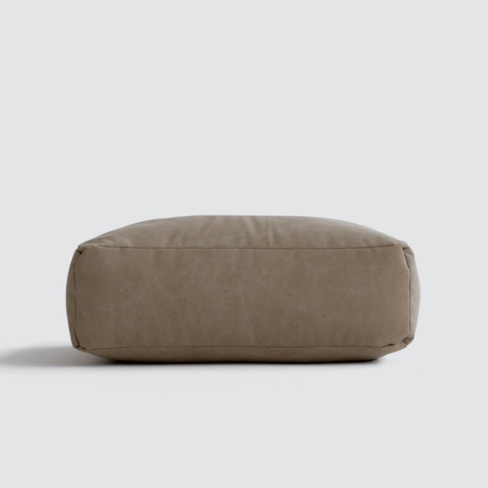 Пуф-подушка из натурального хлопка серо-коричневого цвета - лучшие Бескаркасная мебель в INMYROOM