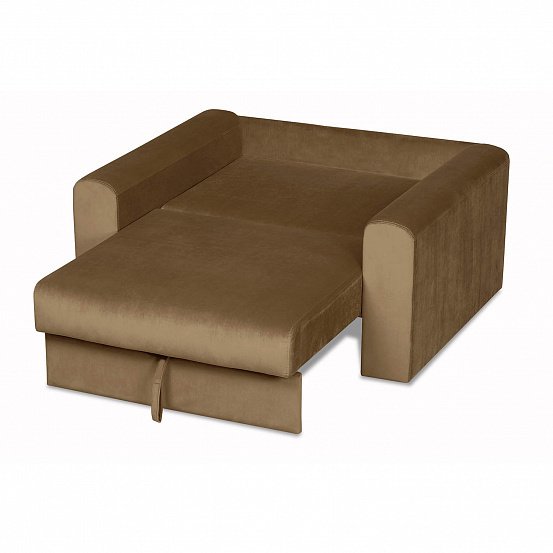 Кресло-кровать Мэдисон Лувр коричневого цвета - купить Интерьерные кресла по цене 22990.0