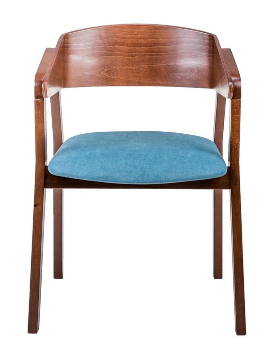 Стул Dalia сине-коричневого цвета - лучшие Обеденные стулья в INMYROOM