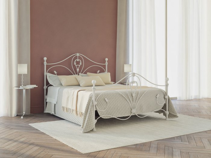Кровать Милания 180х200 бело-глянцевого цвета - купить Кровати для спальни по цене 88926.0