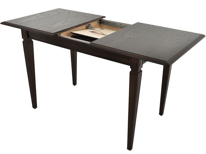 Стол раздвижной Сиена темно-коричневого цвета - лучшие Обеденные столы в INMYROOM