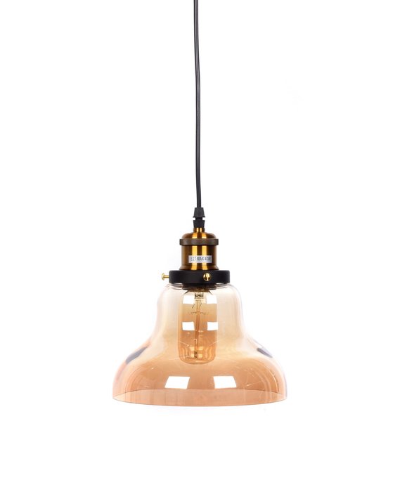 Подвесной светильник Zubi янтарного цвета - купить Подвесные светильники по цене 5300.0