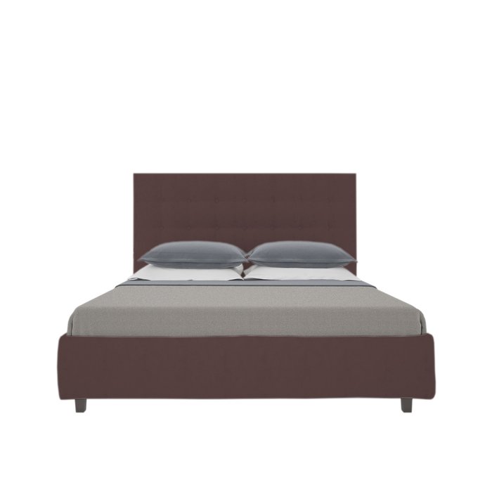 Кровать "Royal Black" Велюр Коричневый 180х200 - лучшие Кровати для спальни в INMYROOM