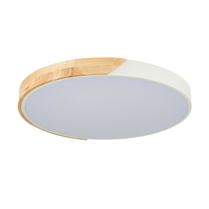 Светильник потолочный Белый, Светлое дерево/Белый LED 1*45W - лучшие Потолочные светильники в INMYROOM Светильник потолочный Белый, Светлое дерево/Белый LED 1*45W - лучшие Потолочные светильники в INMYROOM