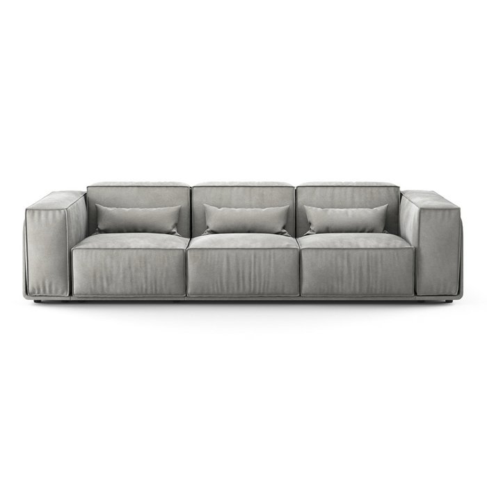 Диван-кровать Vento Classic Long L серого цвета - купить Прямые диваны по цене 149400.0
