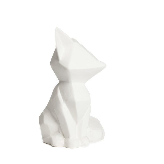 Белая декоративная керамическая статуэтка Foxy - лучшие Фигуры и статуэтки в INMYROOM