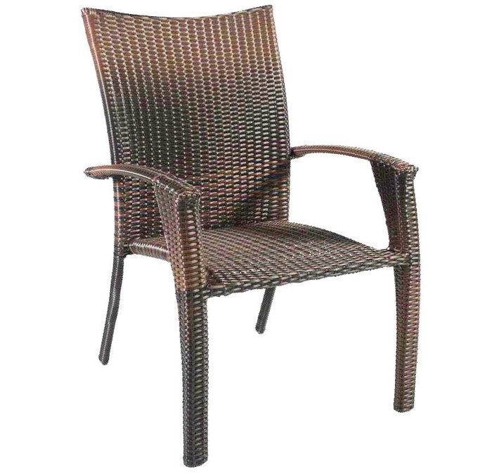 Кресло-стул из искусственного ротанга MONACO с подушкой
