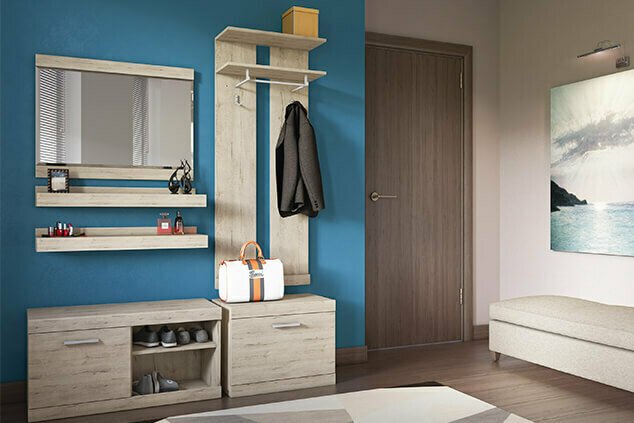 Обувница Oskar бежевого цвета - купить Тумбы для обуви высокие по цене 5799 Обувница Oskar бежевого цвета - купить Тумбы для обуви высокие по цене 5799