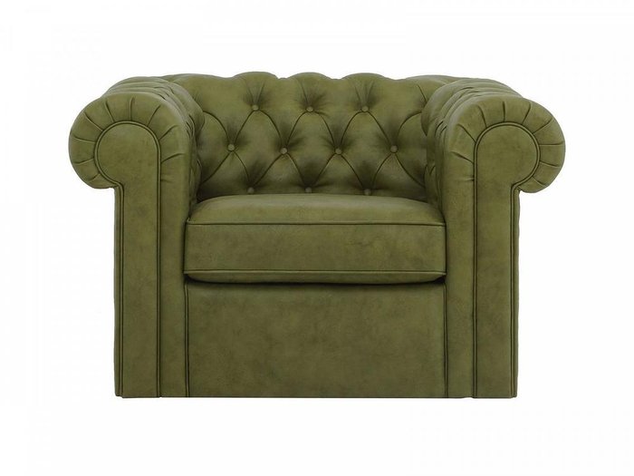 Кресло Chesterfield зеленое