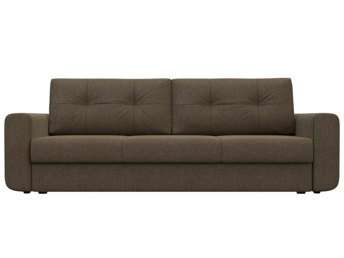 Диван-кровать Лига 031 коричневого цвета - купить Прямые диваны по цене 35999.0