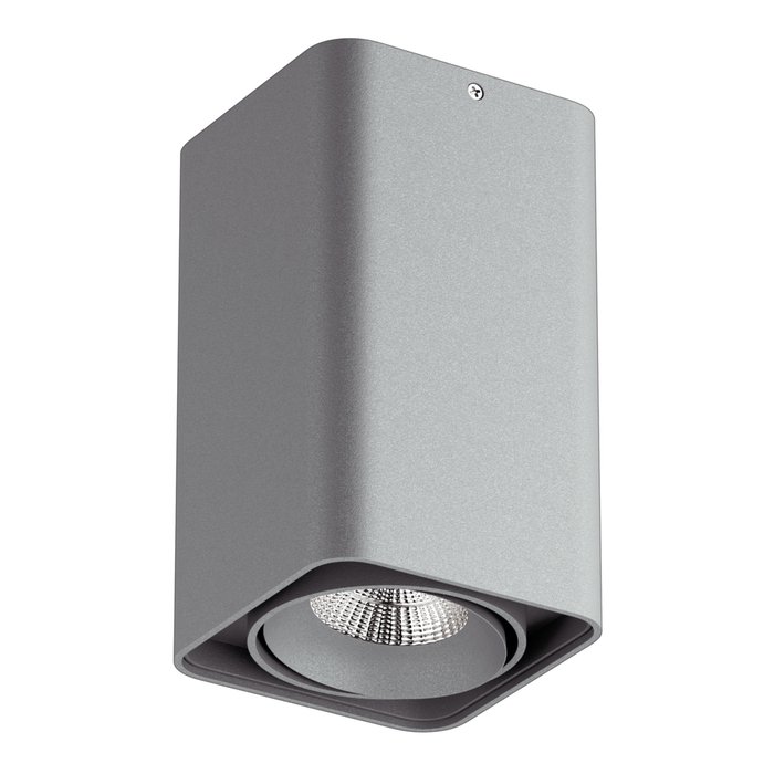 Светодиодный накладной светильник Monocco К 4000 серого цвета