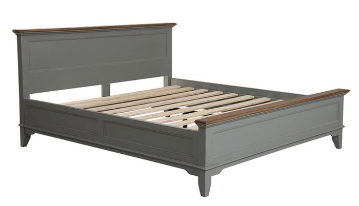 Кровать Директория серого цвета 140х190   - купить Кровати для спальни по цене 165100.0