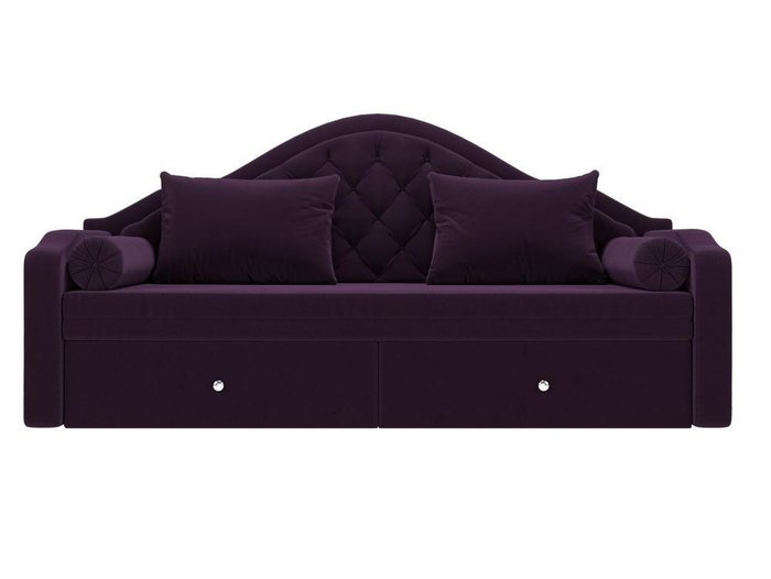 Диван-кровать Сойер фиолетового цвета - купить Прямые диваны по цене 51999.0